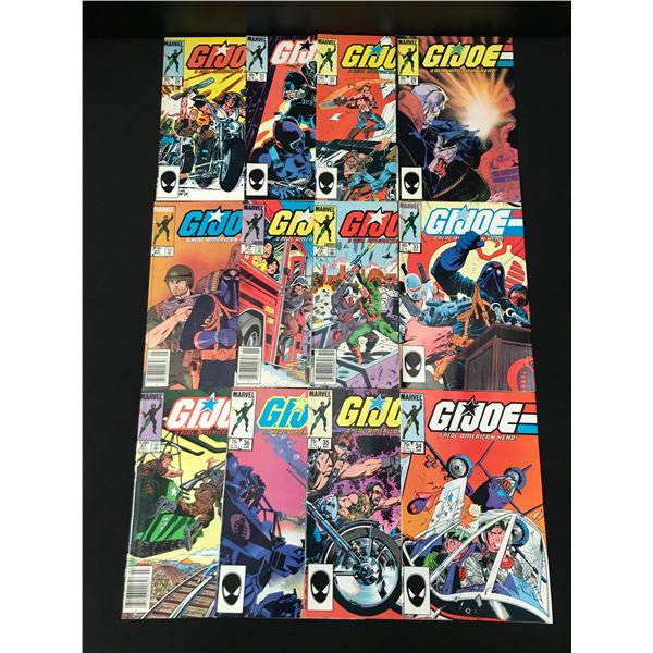 LOT OF 12 G.I. JOE COMICS - MARVEL COMICS
