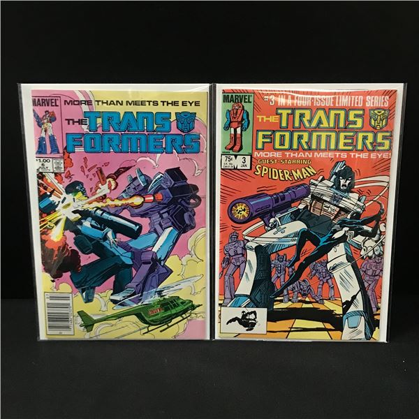 LOT OF 2 TRANSFORMER COMICS - MARVEL COMICS