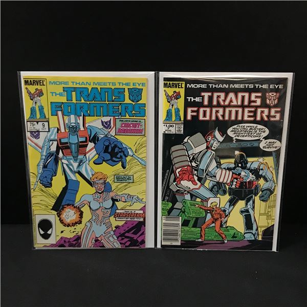 LOT OF 2 TRANSFORMER COMICS - MARVEL COMICS