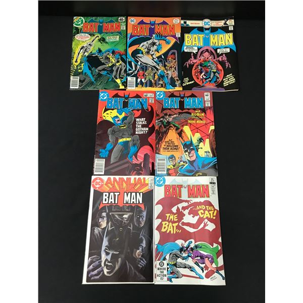 LOT OF 7 BATMAN COMICS - DC COMICS