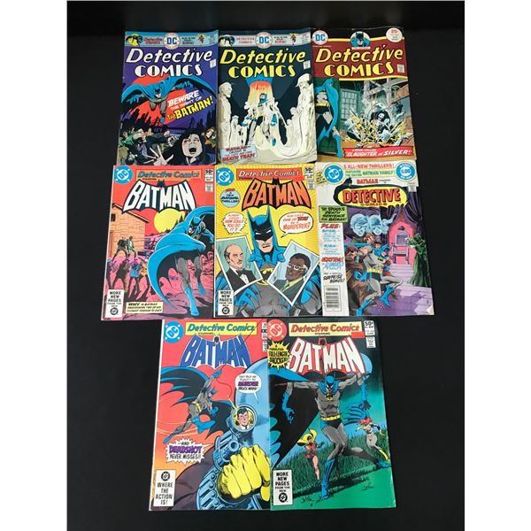 LOT OF 8 COMICS FEATURING BATMAN - DC COMICS