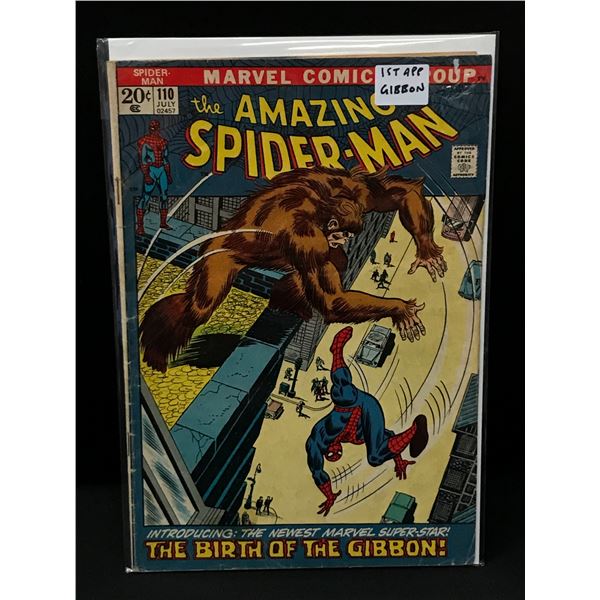 THE AMAZING SPIDERMAN #110 1ST GIBBON - MARVEL COMICS
