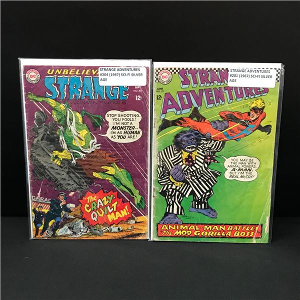 LOT OF 2 STRANGE ADVENTURES COMICS (1967) - DC COMICS