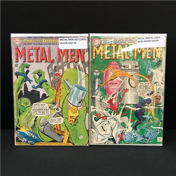LOT OF 2 METAL MEN COMICS (1960'S) - DC COMICS