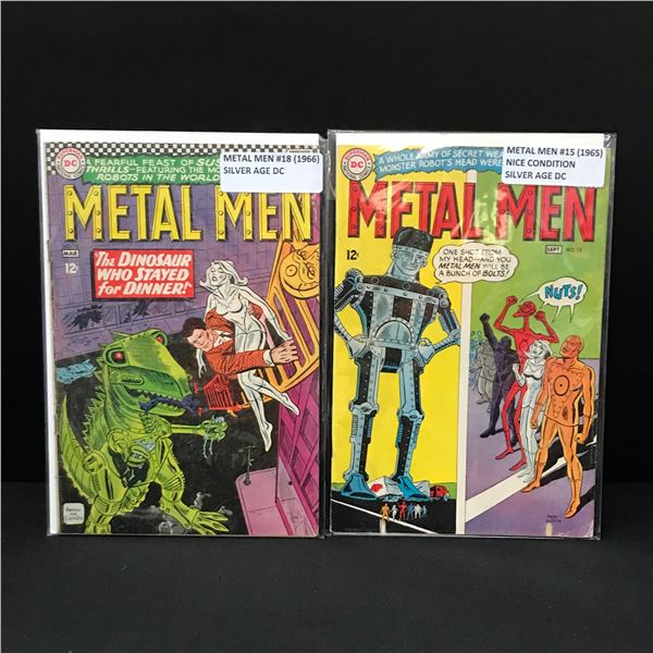 LOT OF 2 METAL MEN COMICS (1960'S) - DC COMICS