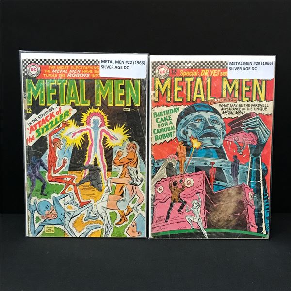 LOT OF 2 METAL MEN COMICS (1966) - DC COMICS