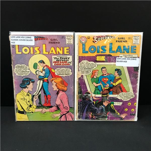 LOT OF 2 SUPERMAN'S GIRLFRIEND LOIS LANE COMICS (1964) - DC COMICS