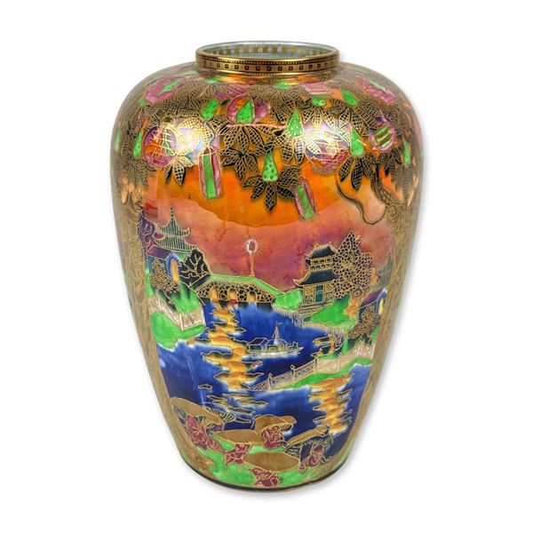 Wedgwood Flame Fairyland Lustre Porcelain Vase, Z5360