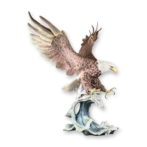 Boehm Porcelain Sculpture, American Bald Eagle From Sea to Shining Sea 40397