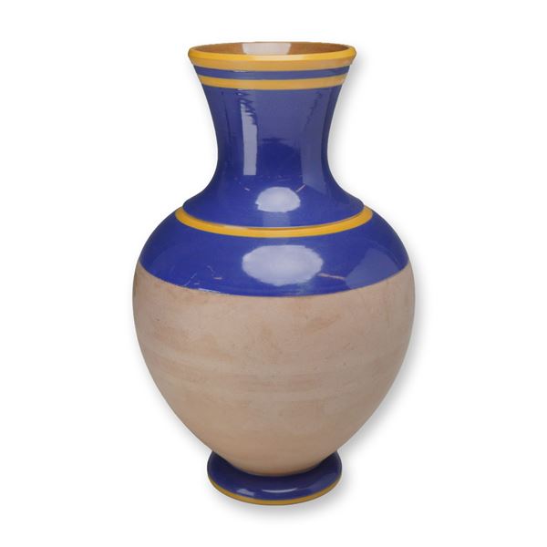 Wedgwood Two-Tone Glazed Earthenware Baluster Vase