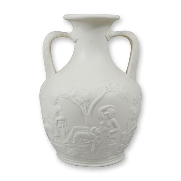 Parian Ware Portland Vase, circa 1880
