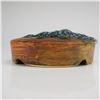 Image 2 : Weller Pottery Muskota Blue Daisy Flower Frog