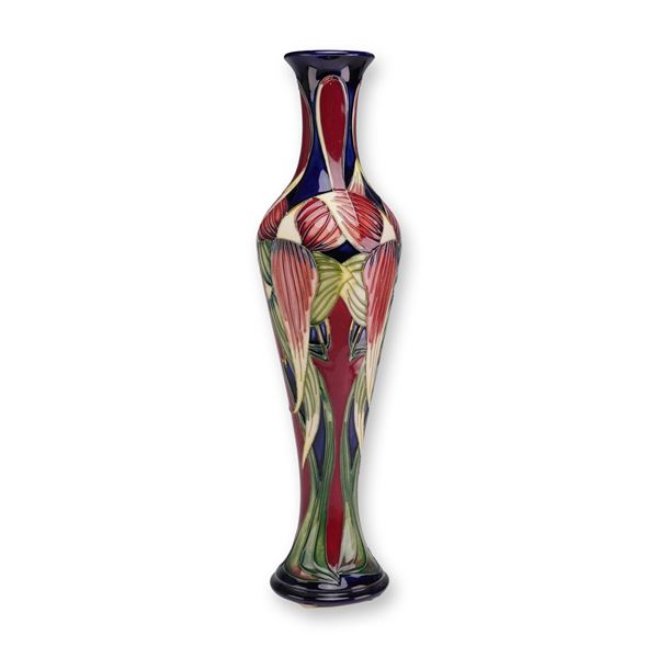 Moorcroft Pottery by Philip Gibson Vase, Trinity Pattern