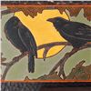 Image 2 : Tzadi Turrou Studio Ceramic Crows and Moon Cuerda Seca Tile