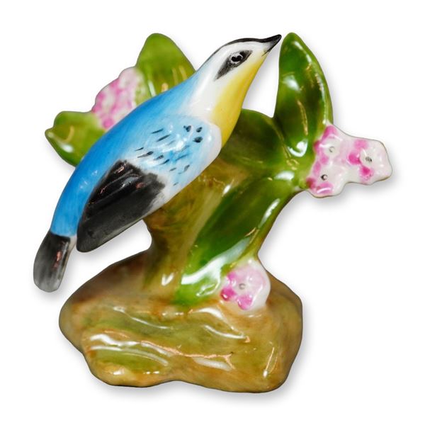 Royal Doulton Bone China Bird Figurine, Yellow-Throated Warbler K27