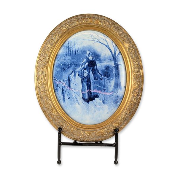 Royal Doulton Blue Children Series Ceramic Plaque