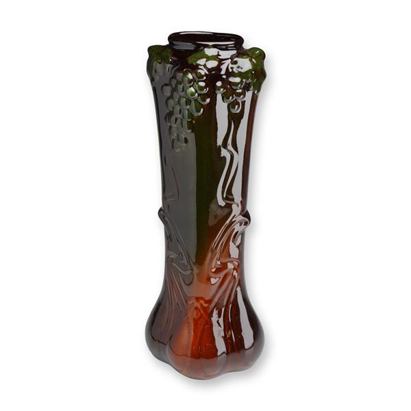 Weller Pottery Brown Glazed Vase, Floretta Made in 1902