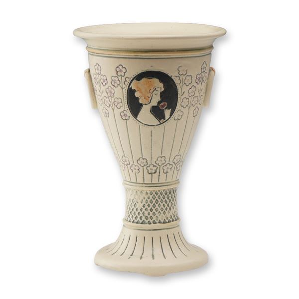 Weller Pottery Ethel Creamware Cameo Vase