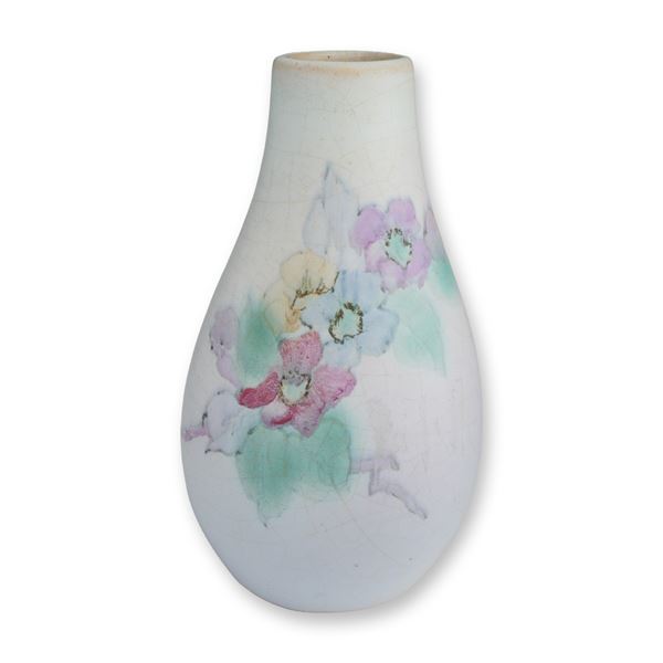 Weller Pottery Floral Bud Vase by Dorothy England, Hudson Perfecto