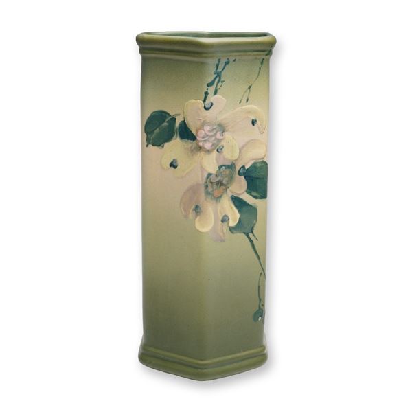 Weller Pottery Green Ombre Vase, Hudson