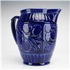 Image 2 : Weller Pottery Zona Cobalt Blue Pitcher
