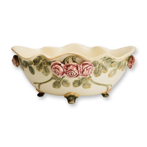Weller Pottery Footed Console Bowl, Roma