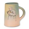 Image 1 : Weller Pottery Handled Mug with Monk Decoration