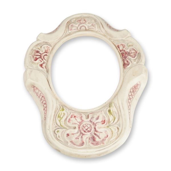 Rare Weller Roma Floral Wall Picture Frame