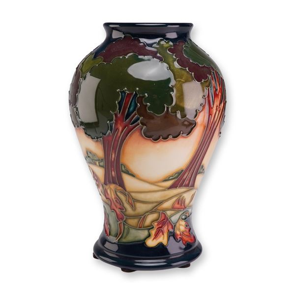 Moorcroft Pottery by Philip Gibson Trial Vase, Evening Sky 2003