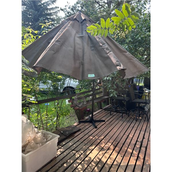 Outdoor Umbrella on stand