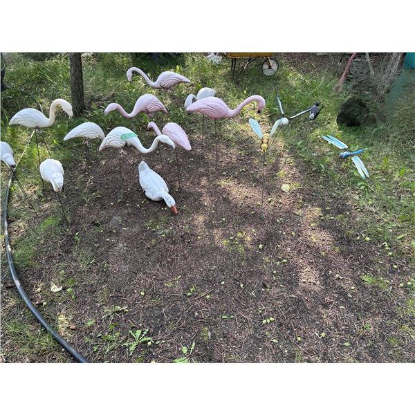 Lot of lawn ornaments