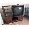 Image 1 : Vintage entertainment stand with TV