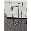Image 1 : Chrome 4-Way Display Rack 25" x 25" x 57"H