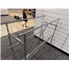 Image 5 : Chrome Butterfly Display Rack w/ Wheels 60" x 21" x 58"H