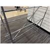 Image 3 : Chrome Butterfly Display Rack w/ Wheels 60" x 21" x 58"H