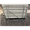 Image 1 : Chrome Butterfly Display Rack w/ Wheels 60" x 21" x 58"H