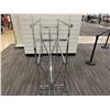 Image 2 : Chrome Butterfly Display Rack w/ Wheels 60" x 21" x 58"H