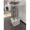 Image 2 : Specialty Chrome 4-Section Earring Spinner Display 26" x 73.5"H