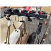 Image 3 : Chrome 4-Way Handbag Display Rack w/ Added Arms 13" x 25" x 62"H  (contents not included)