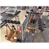 Image 5 : Chrome 4-Way Handbag Display Rack w/ Added Arms 13" x 25" x 62"H  (contents not included)