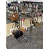 Image 1 : Chrome 4-Way Handbag Display Rack w/ Added Arms 13" x 25" x 62"H  (contents not included)