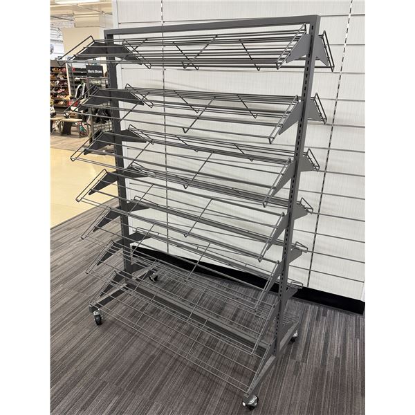 Shoe 2-Sided Display Rack 48" x 28" x 74"H