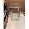 Image 1 : Short Metal & Glass Tower Display 20" x 20" x 36"H