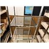 Image 3 : Tall Metal & Glass Tower Display 20" x 20" x 66.5"H