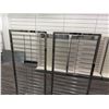 Image 2 : Qty 2 Chrome Open Grid Displays 24" x 22" x 63"H