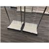 Image 3 : Qty 2 Chrome Open Grid Displays 24" x 22" x 63"H