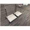 Image 5 : Qty 2 Chrome Open Grid Displays 24" x 22" x 63"H