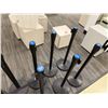 Image 5 : Multiple Queue & ProLine Black Retractable Belt Crowd Control Stanchions