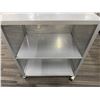 Image 2 : Tall 2-Tier Capacity Cart on Wheels 24" x 16" x 28"H