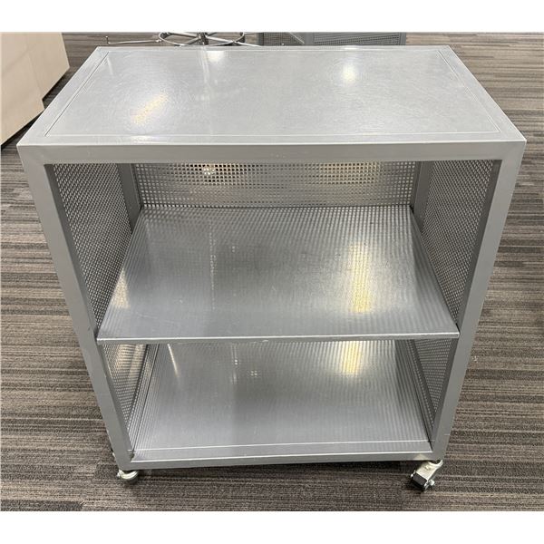 Tall 2-Tier Capacity Cart on Wheels 24" x 16" x 28"H